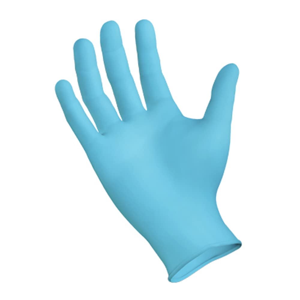 Sempermed INIPFT-103 SemperGuard Nitrile Glove, Powder-Free, Medium, Blue, Pack of 100