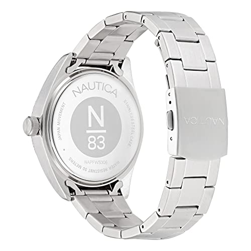 Nautica N83 Men's NAPFWS306 Finn World Stainless Steel Bracelet Watch