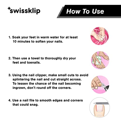 Swissklip Toenail Clippers I Heavy Duty Toe Nail Clippers I Toenail Clippers for Thick Nails I Big Toe Nail Clippers for Thick Toenails I Toenail Scissors I Heavy Duty Nail Clippers for Thick Nail (1)