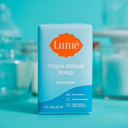 Lume Triple Milled Soap - Rich Moisture & Gentle Cleansing - Paraben Free, Phthalate Free, Skin Safe - 5 ounce (Lavender Sage)