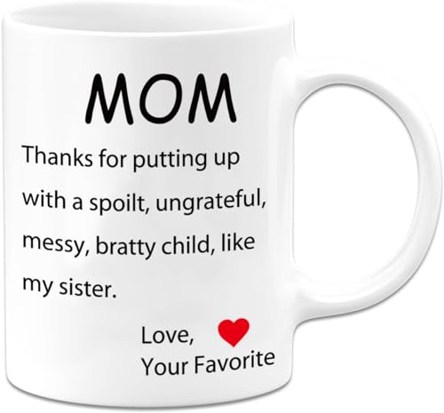 AMRIU Gifts for Mom from Daughter Son - Mothers Day Gifts, Mom Birthday Gifts from Daughter, Mom Gifts, Birthday Gifts for Mom, Presents for Mom, 11oz Funny Mom Mug Gifts