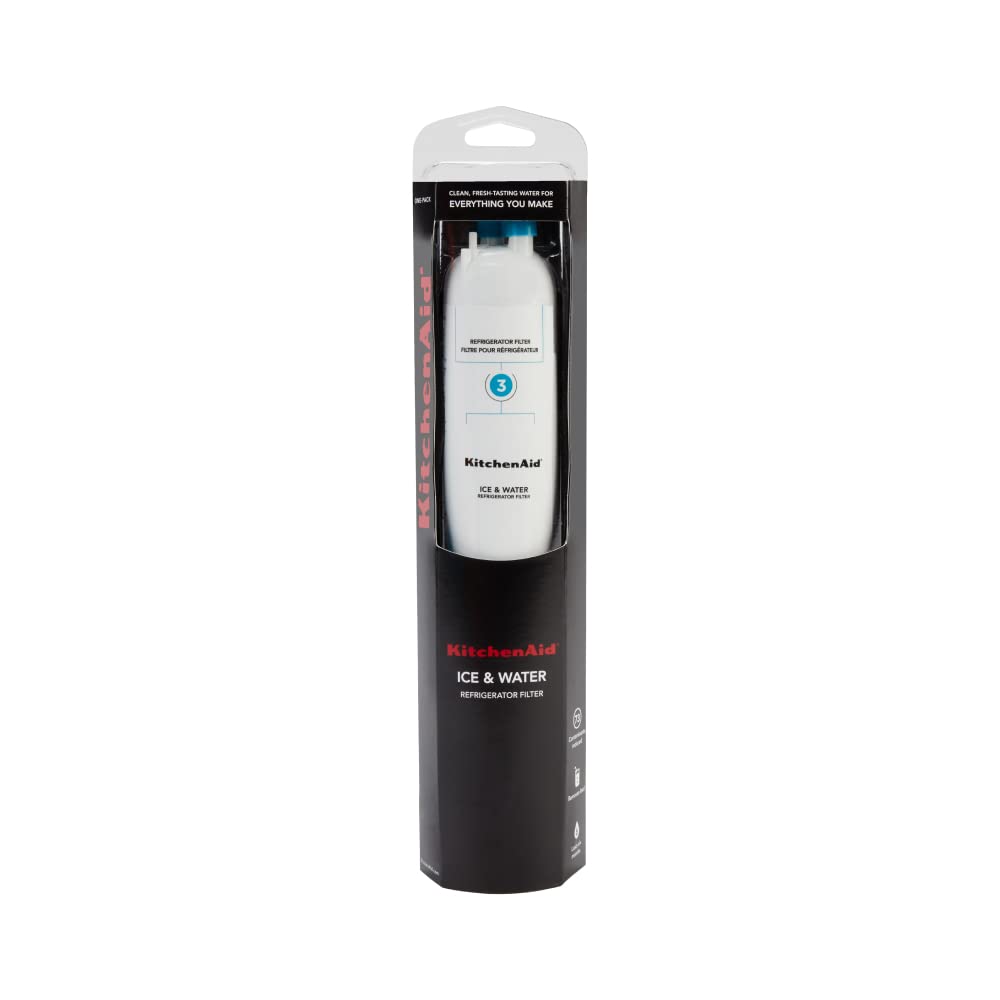 KitchenAid Refrigerator Ice and Water Filter 3 - KAD3RXD1, Single-Pack, Aqua