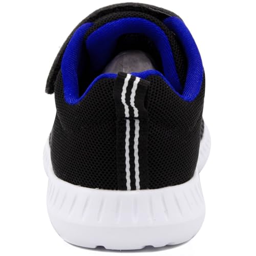 Nautica Kids Girls Fashion Sneaker Running Shoe Strap-Towhee Girls-Black/Pink-6