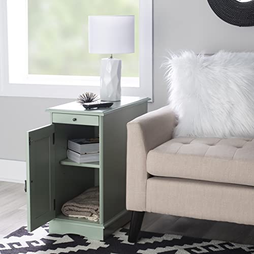 Powell Furniture Barron Accent Table, Aqua, Small