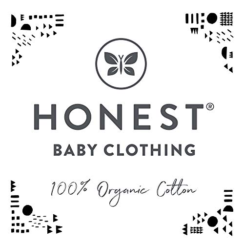 HonestBaby unisex baby 2-pack Organic Cotton Sleeper Nightgown, Bright White, 0-6 Months US