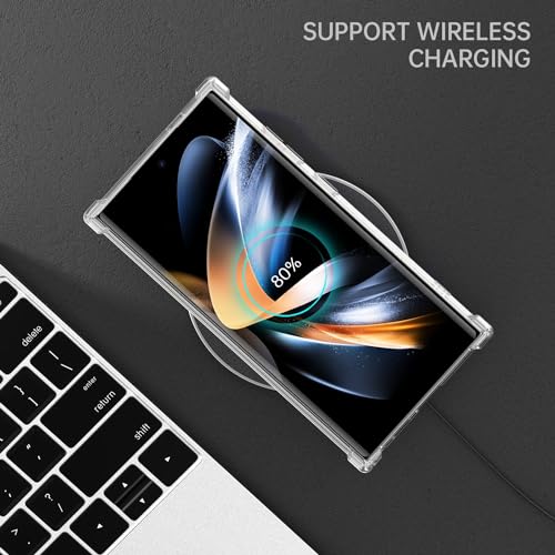 GeekZone for Samsung Galaxy S24 Ultra Clear Case, TPU Bumper wiht PC Back Protective Cover 6.8 inch 2024 (Crystal Clear)