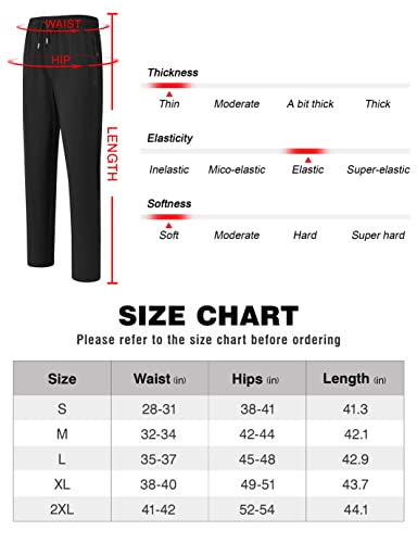 Rdruko Men's Quick Dry Sports Pants Light Weight Gym Workout Training Sweatpants Casual Pants Dusty Blue Medium