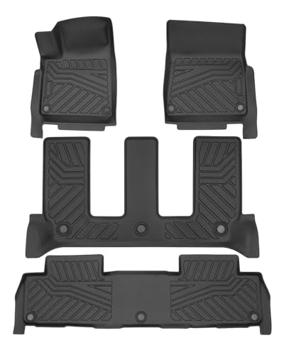 Powerty Floor Mats for Honda CR-V CRV 2023 2024 2025(Include Hybrid) Accessories All Weather Floor Liner 3D TPE 1st & 2nd Row Floor Mat Heavy-Duty Floor Liners