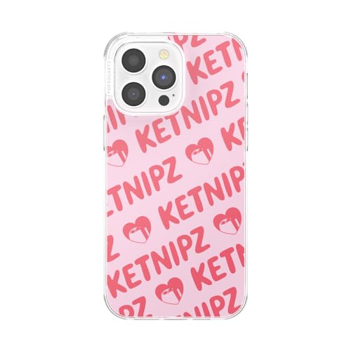 PopSockets iPhone 14 Pro Max Case with Phone Grip and Slide Compatible with MagSafe, Phone Case for iPhone 14 Pro Max Wireless Charging Compatible - Ketnipz