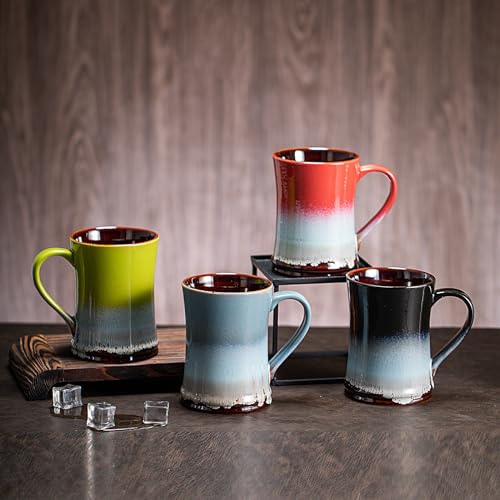 Coffee Mug,Coffee Cups Ceramic 18.5oz Kiln Glazed Large Coffee Mug Dishwasher and Microwave Safe Coffee Mug.(Black)