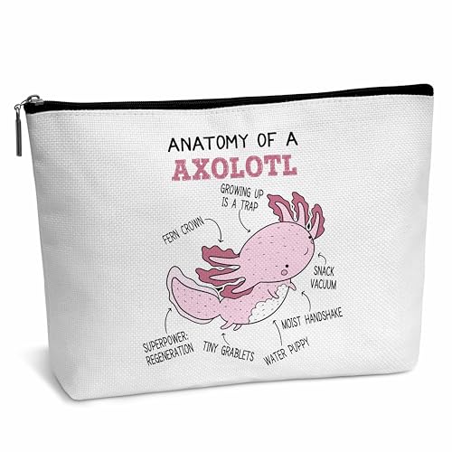 heiyihe Ferret Lover Gift Anatomy Of A Ferret Makeup Bag Ferret Gifts Birthday Christmas Graduation Gifts for Animal Lover Ferret Mom Woman Girl Daughter Travel Bag-A05