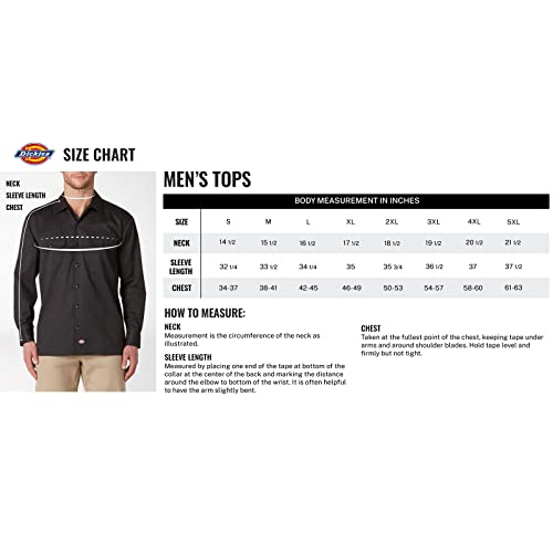 Dickies Men's Flex Long Sleeve Flannel Shirt Blue