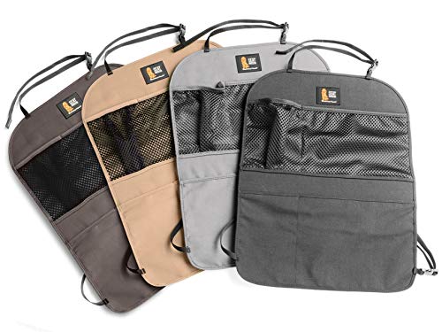 WeatherTech Seat Back Protector - Universal Kick Mat and Organizer for The Back of Your Seat - Charcoal