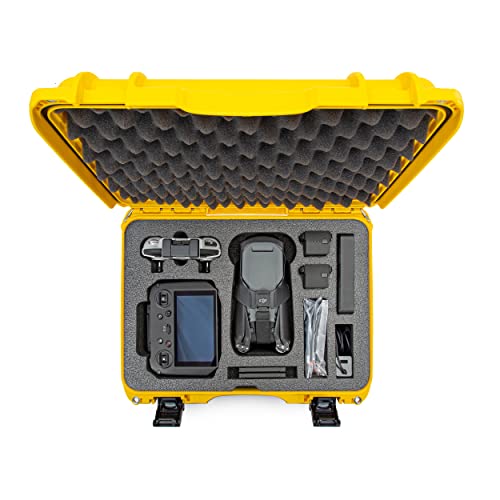 Nanuk 925 Waterproof Hard Case with Foam Insert for DJI Mavic 3 Fly More/Cine Premium Combo - Yellow, 925-MAV34