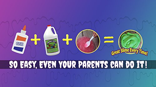 Magic City Slime Activator - Non Toxic, Just Add to Your Favorite Glue for Great Slime Every Time, Made in USA (1 Gallon)