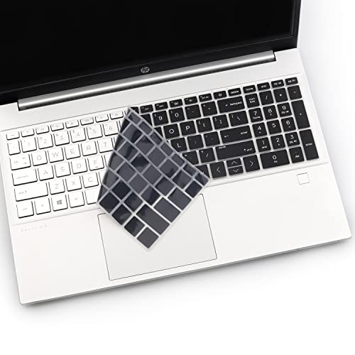 2PCS Keyboard Cover for 15.6" HP Pavilion 15t-er 15-eg 15t-eg 15-eh Series, HP 17.3" Laptop 17-cn 17-cp Series, HP 15t-eg200 15-eg2153cl 15-eg2373cl 15-er1047nr 15-eh2085wm 17-cn2063dx-Rainbow+Clear