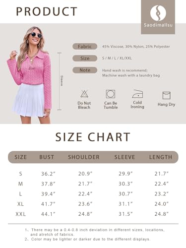 Saodimallsu Womens Cable Knit Sweater V Neck Collar Fall Trendy Long Sleeve Slouchy Loose Pullover Sweaters Tops Beige