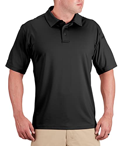 Propper Men's Edgetec Polo, Black, x Small