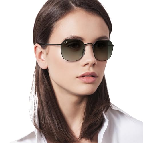 Ray-Ban RB3694 Jim Square Sunglasses, Black/Grey Gradient, 53 mm