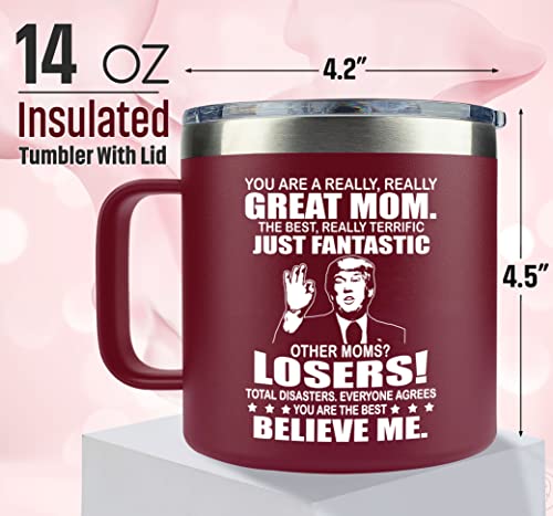 Christmas Gifts for Mom, Women, Wife - Mom Christmas Gifts - Gifts for Mom from Daughter, Son, Kids - Mom Gifts - Birthday Gifts for Mom, Mother - Mom Birthday Gifts - Mother Daughter Gift 14 Oz Mug