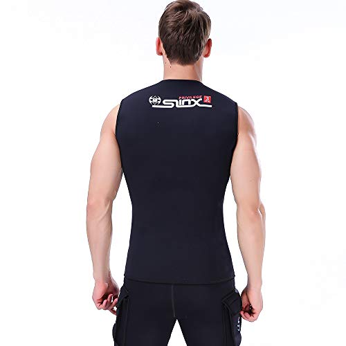 Wetsuit Vest Men 3mm Neoprene top Sleeveless Jacket for Men Diving Surfing Swimming Sailing XS Size