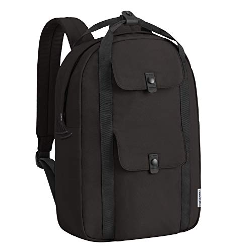 Travelon Origin-Anti-Theft-Daypack Backpack-SILVADUR Treated, Black, One Size