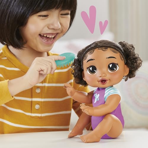 Baby Alive Crawl 'n Play Tilly Tinker Electronic Crawling Baby Doll Set, Black Hair, Kids Toys for Girls & Boys 3 Years & Up, 10.75 Inches