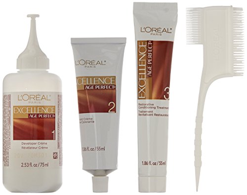 L'Oreal Paris Excellence Age Perfect Layered Tone Flattering Color, 8N Medium Natural Blonde Set (Packaging May Vary)