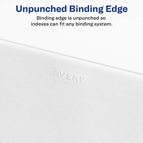 Avery A-Z Legal Exhibit Dividers for 3 Ring Binders, 25-Tab Set, Allstate Style, 1 Binder Divider Set (01700)