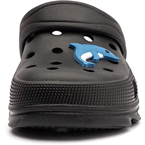 Kids Clogs Home Garden Slip On Water Shoes for Boys Girls Indoor Outdoor Beach Sandals Children Classic Slippers Black, 1.5 Little Kid