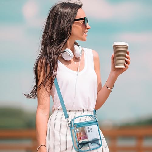 USPECLARE Clear Purse Stadium Clear Messenger Bag Stadium Approved for Men and Women Clear CrossBody Bag