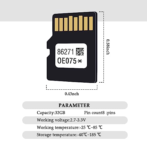 Navigation GPS SD Card - Latest US & Canada Maps Micro SD Card for Upgrading Your Car GPS Navigation System - 86271-0E075 Car Accessories Compatible with Toyota 4Runner RAV4 Tundra