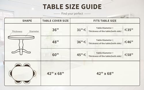 UMINEUX Oval Fitted Vinyl Tablecloth with Elastic Edged & Flannel Backing, Waterproof Wipeable Oval Table Cover - Fits Tables up to 42"X68" (Sunflower)