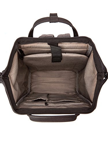 Kah&Kee Polyester Travel Backpack Functional Anti-theft School Laptop for Women Men (Pink* Navy, Medium)