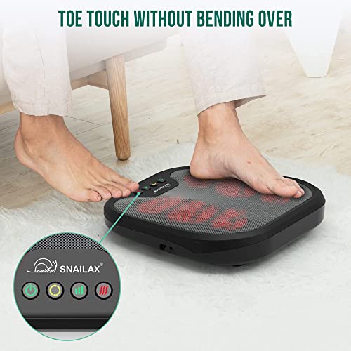 Foot Massager with Heat, Snalax Shlatsu Electic Foot Masager Machine for Plantar fascits, Foot Warmer Massager for Neuropathy Paln and Circulatlon, Glits for Eldery, Men/Women