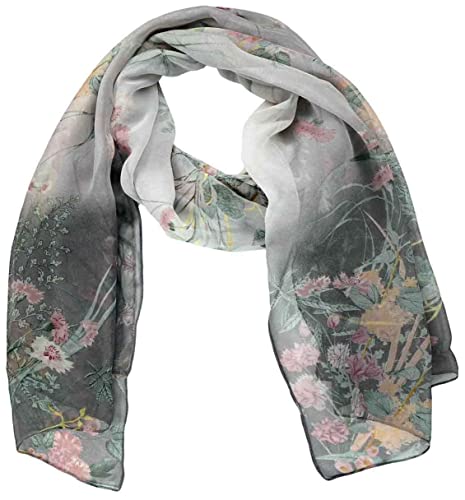 Xyueanlo Scarfs for Women Lightweight Scarves Fashion Print Floral Pattern Scarf Shawls (R-Red)