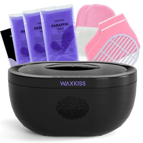 Paraffin Wax Machine for Hand and Feet, Paraffin Wax Bath Machine, Safety Material Hand Wax Paraffin Machine Kit Moisturizing (3000A_BL)