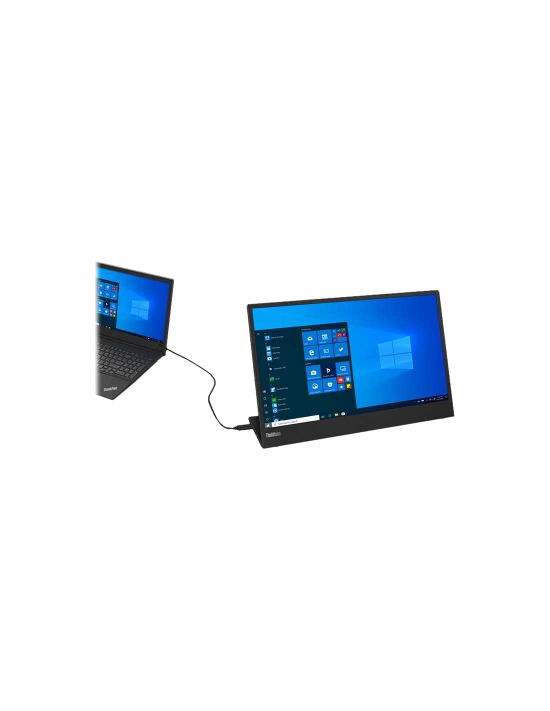 Lenovo ThinkVision M15 15" FHD Mobile Monitor, Black
