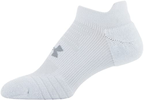 Under Armour Women's Play Up No Show Tab Socks, 3-Pairs, Black, Medium
