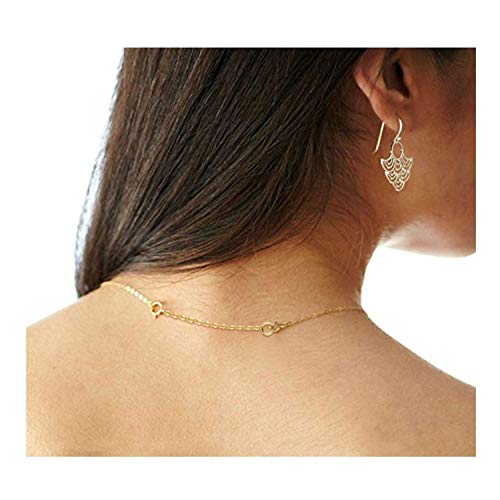 LANCHARMED Gold Necklace Extender 14K Gold Plated Sterling Silver Necklace Bracelet Anklet Extenders Extension for Jewelry Making(1 2 3 Inch, Gold)