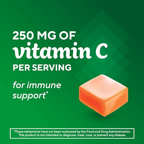 Vitafusion Soft Chews Immune Support (1), Adult Chewable Vitamin C for Immune Support, Individually Wrapped, Citrus Fusion Flavor, 30 Chews, 30 Day Supply