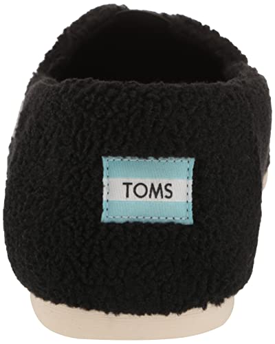 TOMS Men's Alpargata 3.0 Loafer Flat, Black Faux Shearling, 13