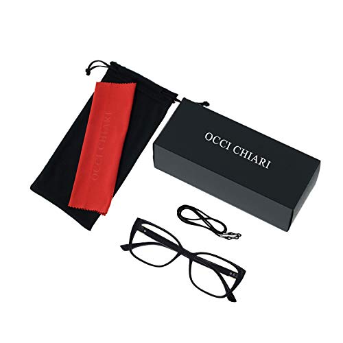 OCCI CHIARI Reader for Women +600 x6.00 Reading Glasses High Power 600 500 400 (Leopard, 6.0)