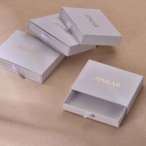 JINEAR 3 Pairs Heart Enamel Earrings for Women, 14K Gold Small Hoop Earrings Heart Enamel Earrings Dainty Heart Huggie Earring Gifts