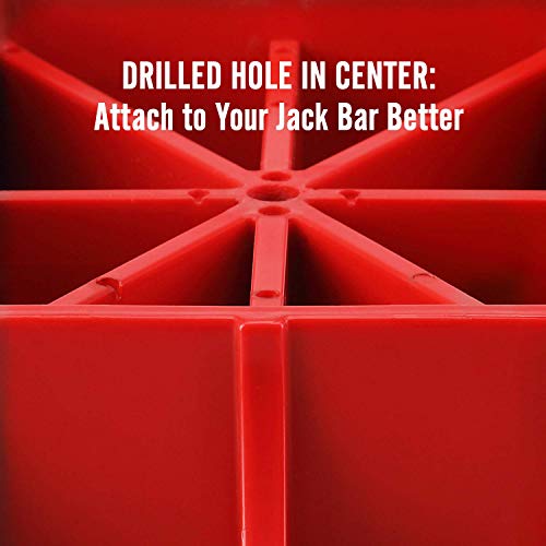 Seven Sparta Base Stand Compatible with Hi Lift Jack PP Pad to Alleviate Jack Hoisting Sinkage (Orange)