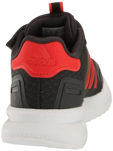 adidas X_PLR Path Elastic Lace Sneaker, Carbon/Bright Red/White, 2.5 US Unisex Little Kid