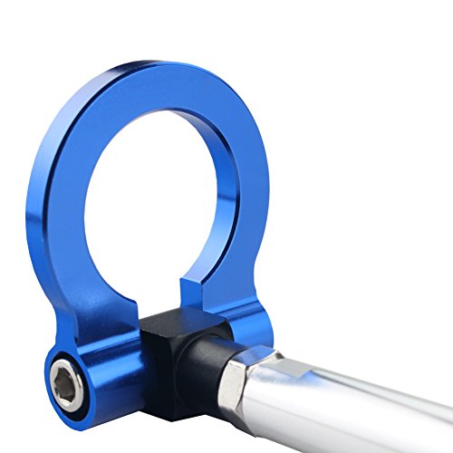 DEWHEL JDM Racing Aluminum Tow Hook Front for Scion FR-S BRZ Impreza WRX Sti Toyota 86 Black