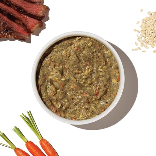 The Honest Kitchen Human Grade Dehydrated Whole Grain Dog Food – Complete Meal or Dog Food Topper – Beef 10-Pack of 1.5 oz Sachets