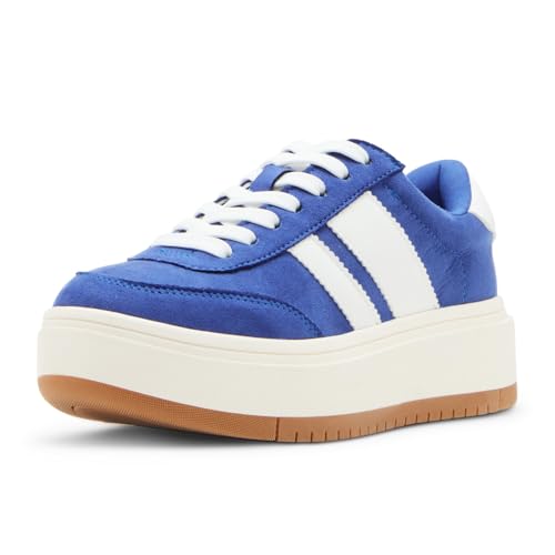 Madden Girl Women's Navida Sneaker, Blue/White, 11