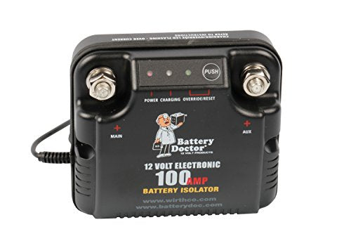 WirthCo 20090 Battery Doctor 75 Amp/100 Amp Battery Isolator , Black